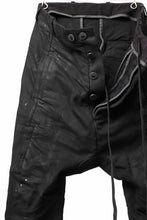 画像をギャラリービューアに読み込む, BORIS BIDJAN SABERI DROP CROTCH PANTS / VINYL COATED & NICKEL PRESSED & BODY MOLDED "P24-F1603K" (BLACK)