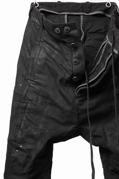 画像をギャラリービューアに読み込む, BORIS BIDJAN SABERI DROP CROTCH PANTS / VINYL COATED & NICKEL PRESSED & BODY MOLDED "P24-F1603K" (BLACK)