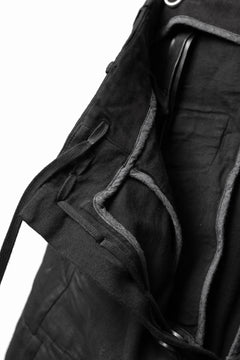 画像をギャラリービューアに読み込む, BORIS BIDJAN SABERI DROP CROTCH PANTS / VINYL COATED & NICKEL PRESSED & BODY MOLDED "P24-F1603K" (BLACK)