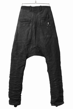 画像をギャラリービューアに読み込む, BORIS BIDJAN SABERI DROP CROTCH PANTS / VINYL COATED & NICKEL PRESSED & BODY MOLDED "P24-F1603K" (BLACK)
