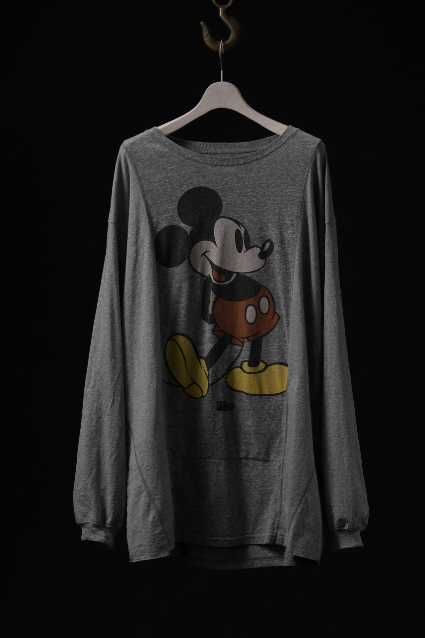 画像をギャラリービューアに読み込む, CHANGES CRACKING-MOUSE LS TOPS (GREY #C)