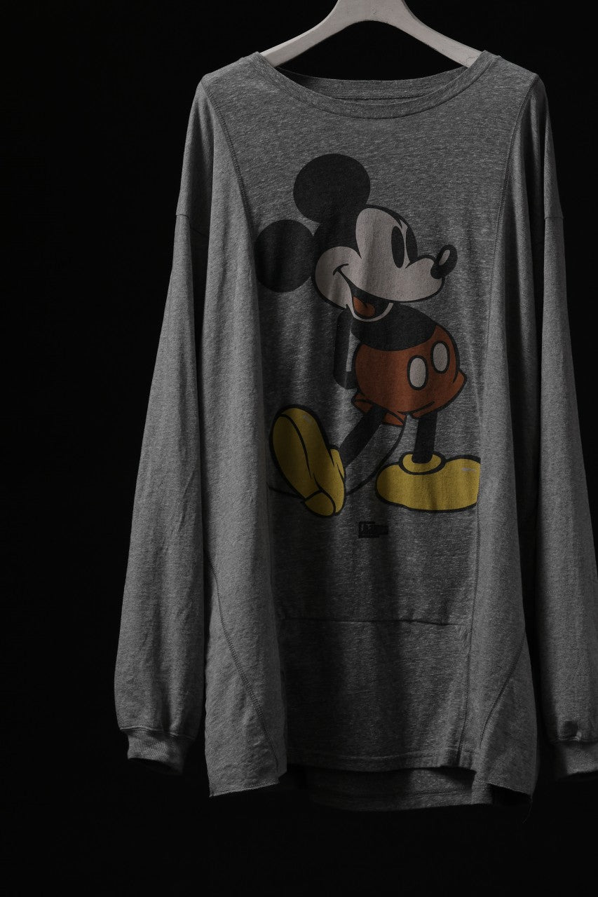 画像をギャラリービューアに読み込む, CHANGES CRACKING-MOUSE LS TOPS (GREY #C)