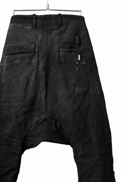 画像をギャラリービューアに読み込む, BORIS BIDJAN SABERI DROP CROTCH PANTS / VINYL COATED & NICKEL PRESSED & BODY MOLDED "P24-F1603K" (BLACK)