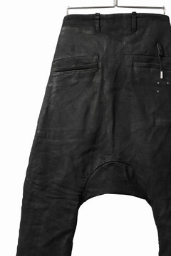 画像をギャラリービューアに読み込む, BORIS BIDJAN SABERI DROP CROTCH PANTS / VINYL COATED & NICKEL PRESSED & BODY MOLDED "P24-F1603K" (BLACK)