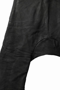 画像をギャラリービューアに読み込む, BORIS BIDJAN SABERI DROP CROTCH PANTS / VINYL COATED & NICKEL PRESSED & BODY MOLDED "P24-F1603K" (BLACK)