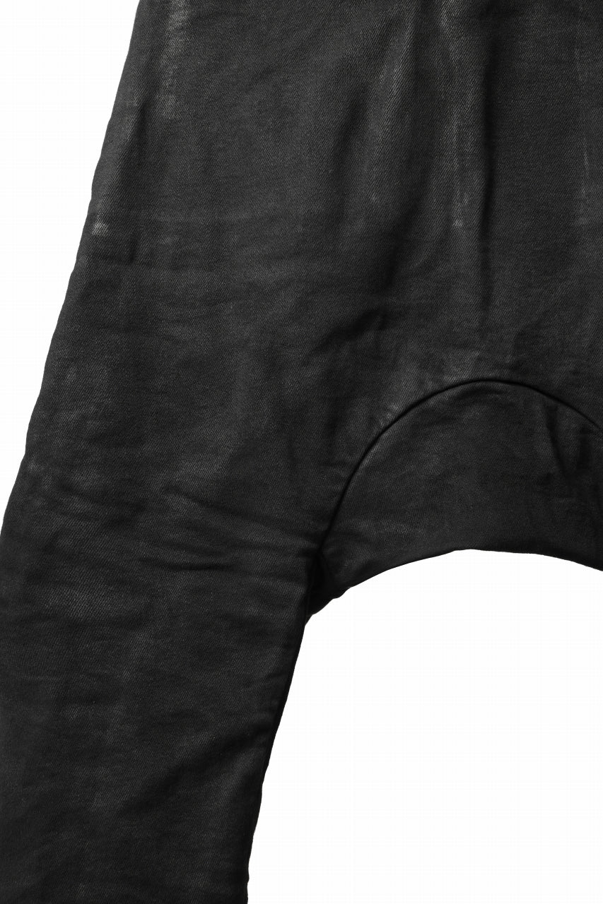画像をギャラリービューアに読み込む, BORIS BIDJAN SABERI DROP CROTCH PANTS / VINYL COATED & NICKEL PRESSED & BODY MOLDED "P24-F1603K" (BLACK)