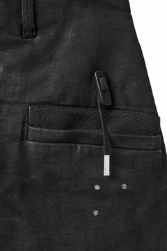 画像をギャラリービューアに読み込む, BORIS BIDJAN SABERI DROP CROTCH PANTS / VINYL COATED & NICKEL PRESSED & BODY MOLDED "P24-F1603K" (BLACK)