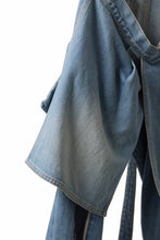 画像をギャラリービューアに読み込む, N/07 SEDITIOUS BONDAGE TROUSERS / CRUSHED BLEACH DENIM (INDIGO)