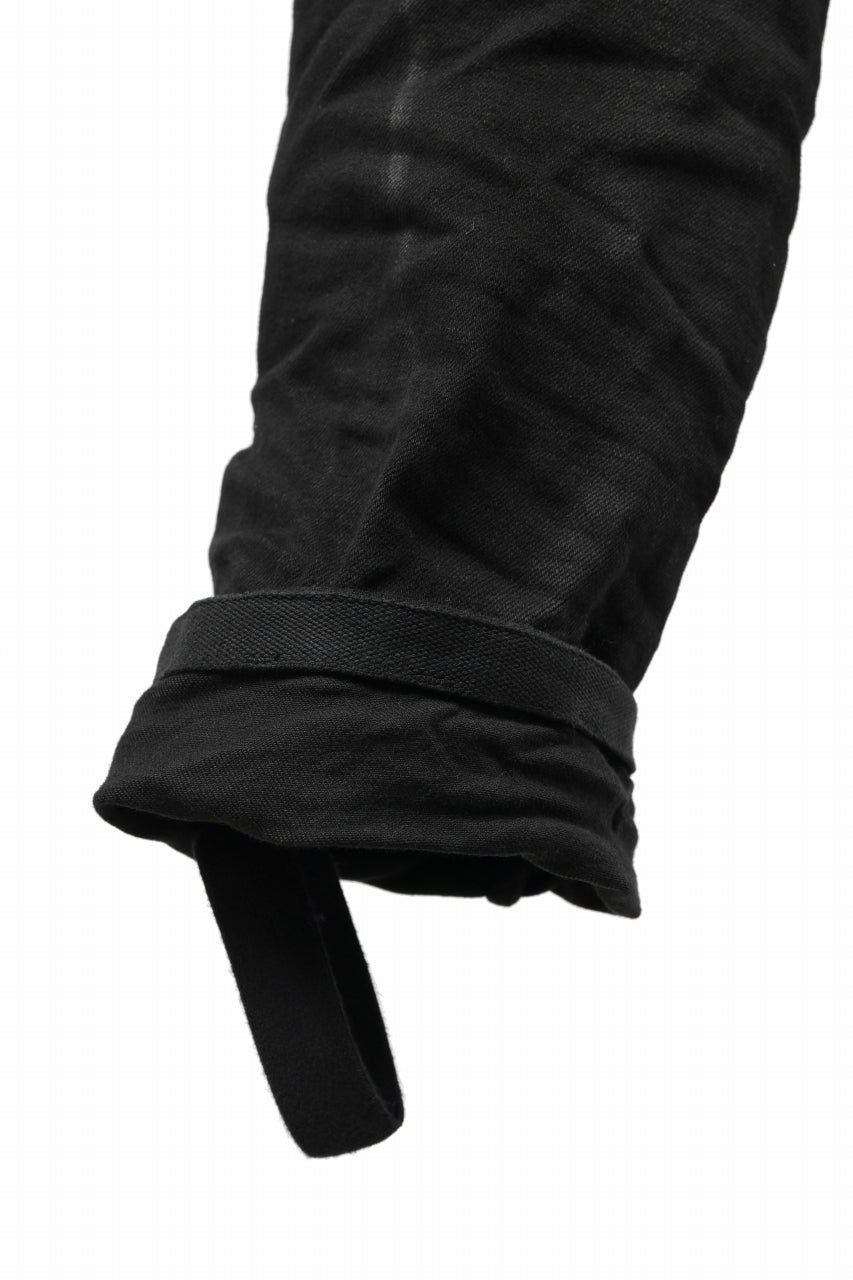 画像をギャラリービューアに読み込む, BORIS BIDJAN SABERI DROP CROTCH PANTS / VINYL COATED & NICKEL PRESSED & BODY MOLDED "P24-F1603K" (BLACK)