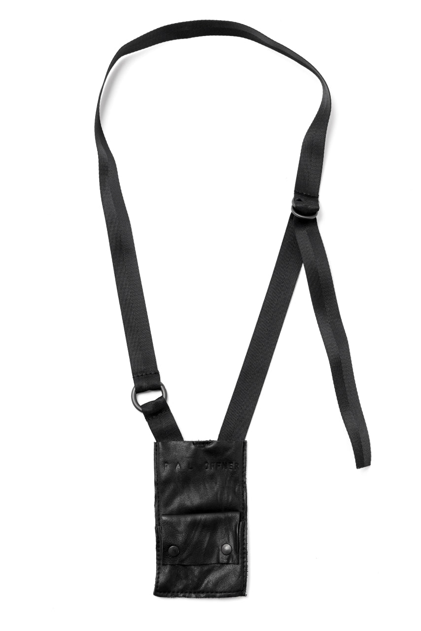 画像をギャラリービューアに読み込む, PAL OFFNER MOBILE BAG 2.0 / CALF LEATHER (BLACK)