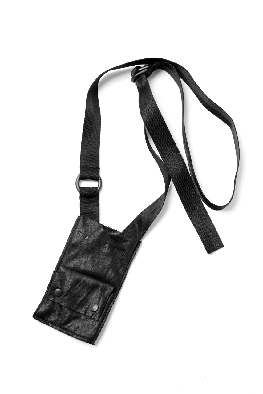 画像をギャラリービューアに読み込む, PAL OFFNER MOBILE BAG 2.0 / CALF LEATHER (BLACK)