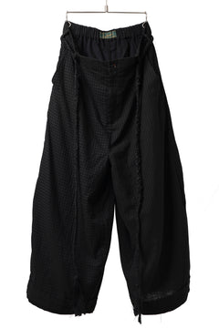画像をギャラリービューアに読み込む, Aleksandr Manamis Wide Pant with Rope Code / CHECK & STRIPE (BLACK)