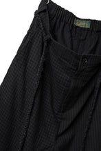 画像をギャラリービューアに読み込む, Aleksandr Manamis Wide Pant with Rope Code / CHECK & STRIPE (BLACK)