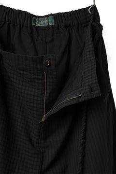画像をギャラリービューアに読み込む, Aleksandr Manamis Wide Pant with Rope Code / CHECK & STRIPE (BLACK)