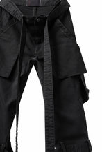 画像をギャラリービューアに読み込む, N/07 SEDITIOUS BONDAGE TROUSERS / BLEACHED BLACK DENIM (BLACK OVER DYED)