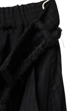 画像をギャラリービューアに読み込む, Aleksandr Manamis Wide Pant with Rope Code / CHECK & STRIPE (BLACK)
