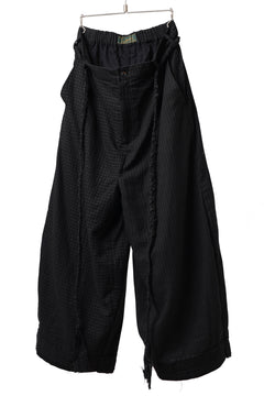 画像をギャラリービューアに読み込む, Aleksandr Manamis Wide Pant with Rope Code / CHECK & STRIPE (BLACK)