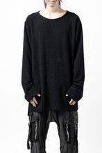 Load image into Gallery viewer, ISAMU KATAYAMA BACKLASH RANDOM PILE FABRIC LONG SLEEVE CUT & SEWN (BLACK)