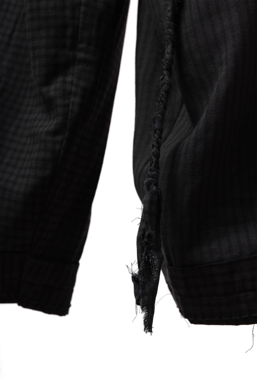 画像をギャラリービューアに読み込む, Aleksandr Manamis Wide Pant with Rope Code / CHECK & STRIPE (BLACK)