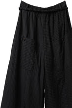 画像をギャラリービューアに読み込む, Aleksandr Manamis Wide Pant with Rope Code / CHECK & STRIPE (BLACK)