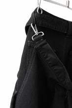 画像をギャラリービューアに読み込む, N/07 SEDITIOUS BONDAGE TROUSERS / BLEACHED BLACK DENIM (BLACK OVER DYED)