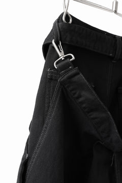 画像をギャラリービューアに読み込む, N/07 SEDITIOUS BONDAGE TROUSERS / BLEACHED BLACK DENIM (BLACK OVER DYED)