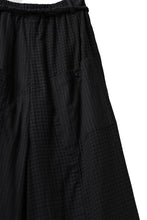 画像をギャラリービューアに読み込む, Aleksandr Manamis Wide Pant with Rope Code / CHECK & STRIPE (BLACK)