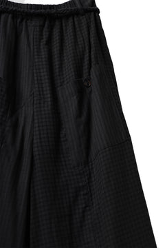 画像をギャラリービューアに読み込む, Aleksandr Manamis Wide Pant with Rope Code / CHECK & STRIPE (BLACK)