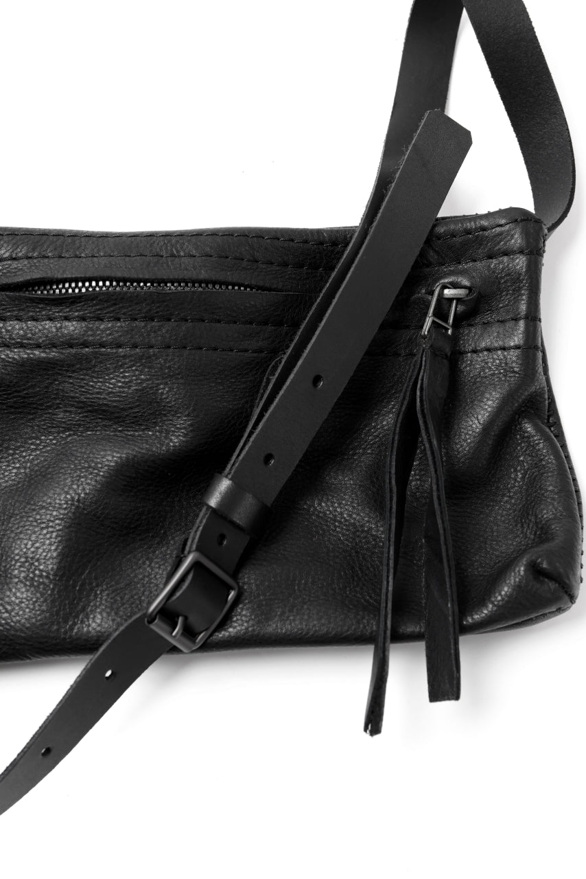 画像をギャラリービューアに読み込む, PAL OFFNER BELT BAG / CALF LEATHER (BLACK)