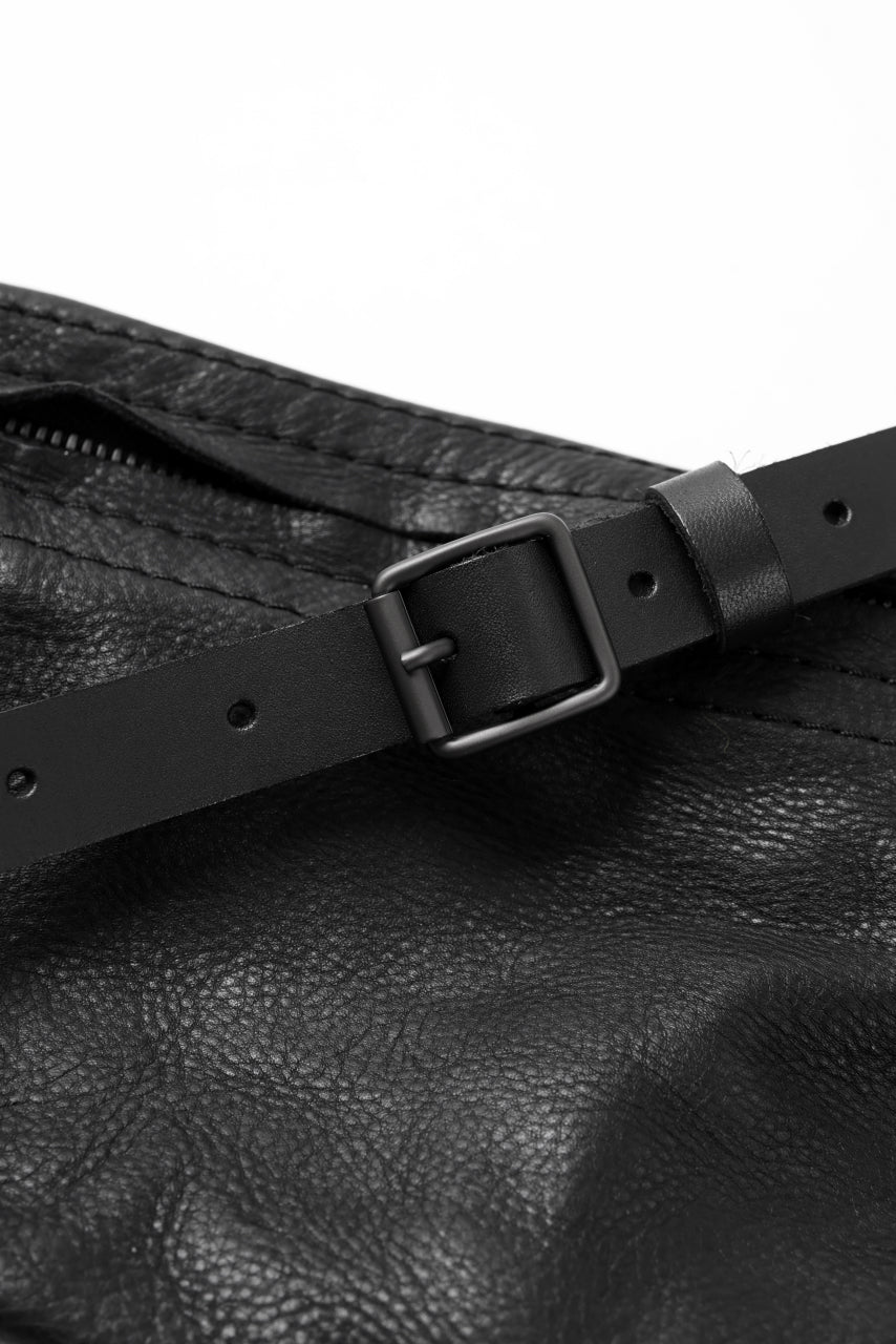 画像をギャラリービューアに読み込む, PAL OFFNER BELT BAG / CALF LEATHER (BLACK)