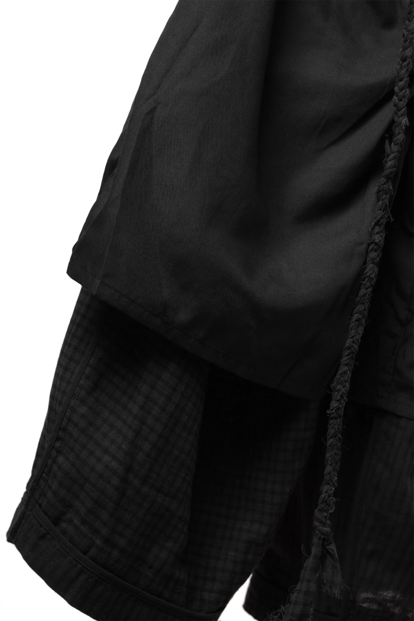 画像をギャラリービューアに読み込む, Aleksandr Manamis Wide Pant with Rope Code / CHECK & STRIPE (BLACK)