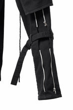 画像をギャラリービューアに読み込む, N/07 SEDITIOUS BONDAGE TROUSERS / BLEACHED BLACK DENIM (BLACK OVER DYED)