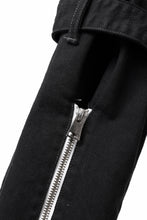 画像をギャラリービューアに読み込む, N/07 SEDITIOUS BONDAGE TROUSERS / BLEACHED BLACK DENIM (BLACK OVER DYED)
