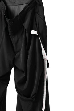 Load image into Gallery viewer, Y's BANG ON! No.125 ANCIENT TRIBE TAPE-STITCH FLUTTER PANTS (BLACK)