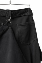 画像をギャラリービューアに読み込む, N/07 SEDITIOUS BONDAGE TROUSERS / BLEACHED BLACK DENIM (BLACK OVER DYED)
