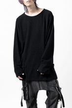 Load image into Gallery viewer, ISAMU KATAYAMA BACKLASH RANDOM PILE FABRIC LONG SLEEVE CUT & SEWN (BLACK)