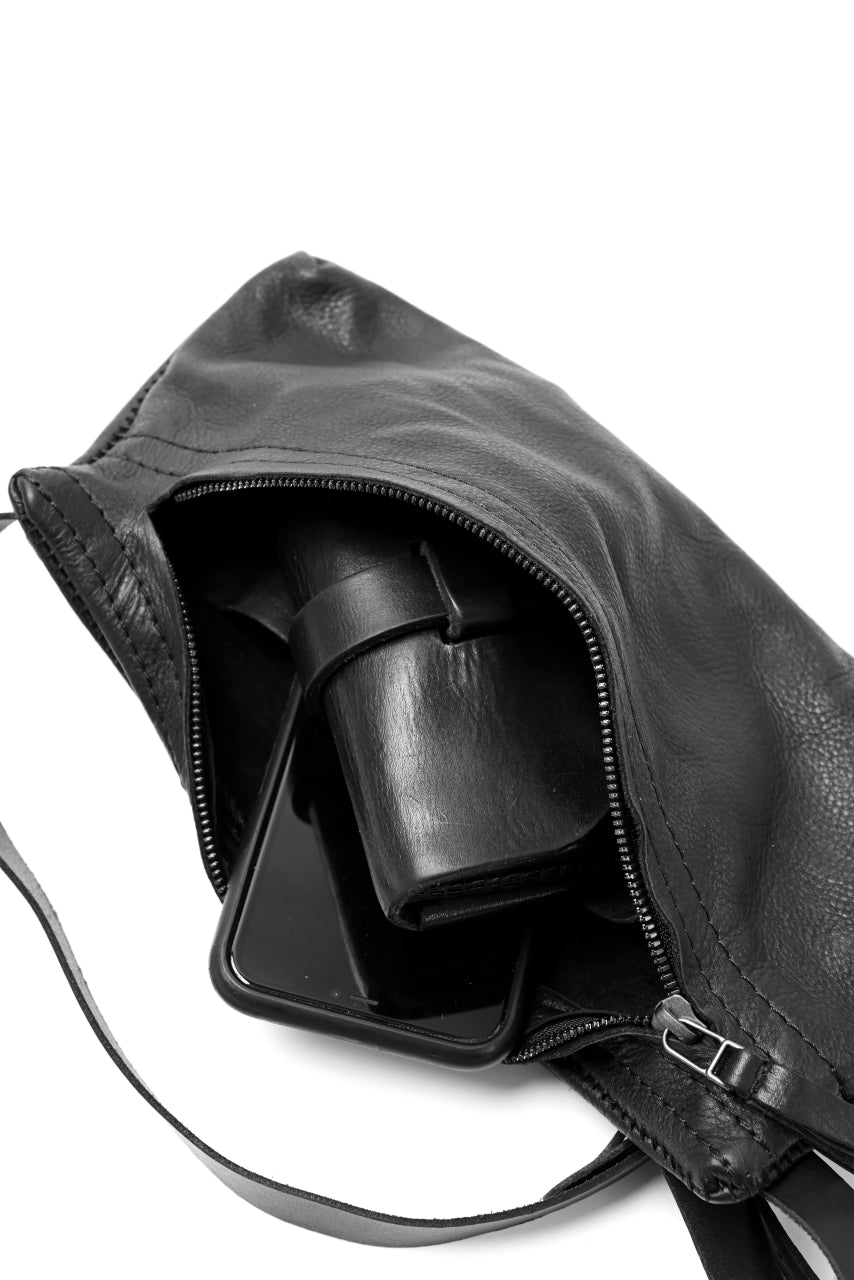 画像をギャラリービューアに読み込む, PAL OFFNER BELT BAG / CALF LEATHER (BLACK)