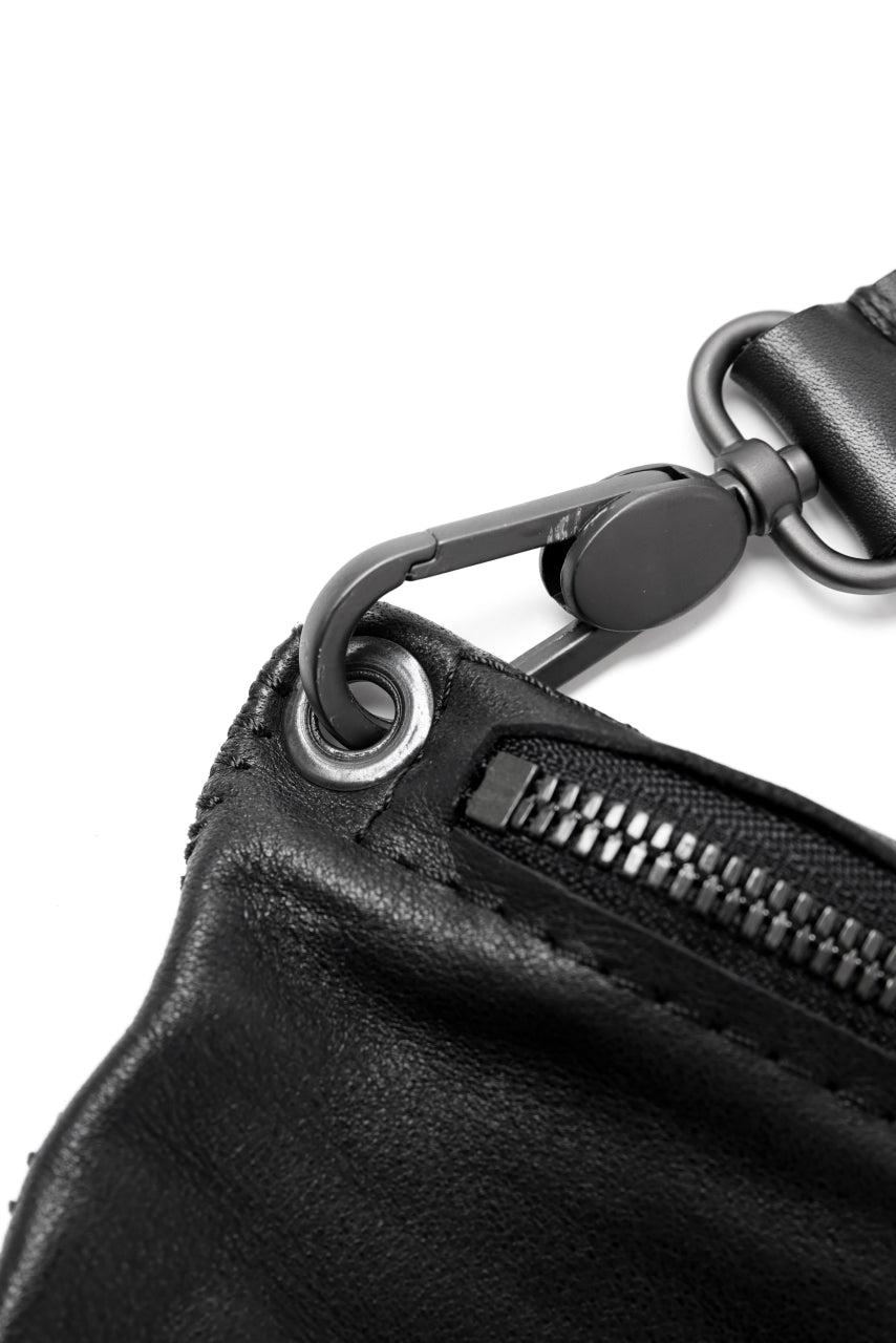 画像をギャラリービューアに読み込む, PAL OFFNER 2WAY BIG SHOULDER BAG / CALF LEATHER (BLACK)