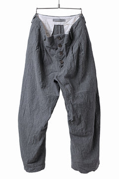 画像をギャラリービューアに読み込む, YUTA MATSUOKA tuck darts pants / washed chambray (dark gray)