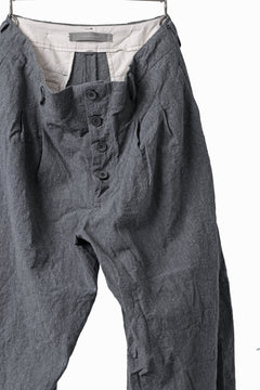 画像をギャラリービューアに読み込む, YUTA MATSUOKA tuck darts pants / washed chambray (dark gray)