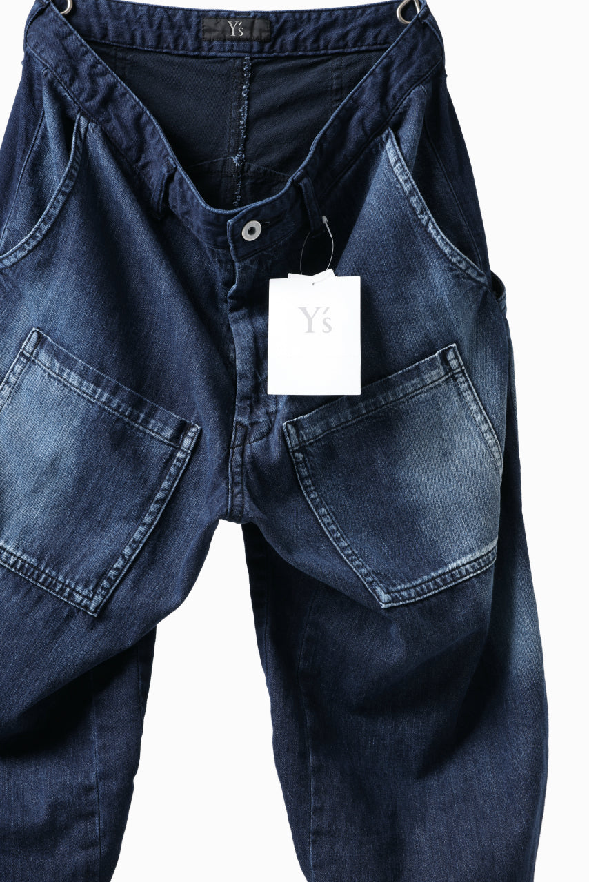 Y's BACK TWO TUCK PANTS / 8oz SPOTTED HORSE CRAFT DENIM (INDIGO)