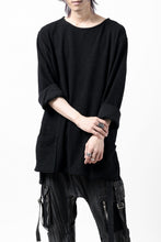 Load image into Gallery viewer, ISAMU KATAYAMA BACKLASH RANDOM PILE FABRIC LONG SLEEVE CUT & SEWN (BLACK)