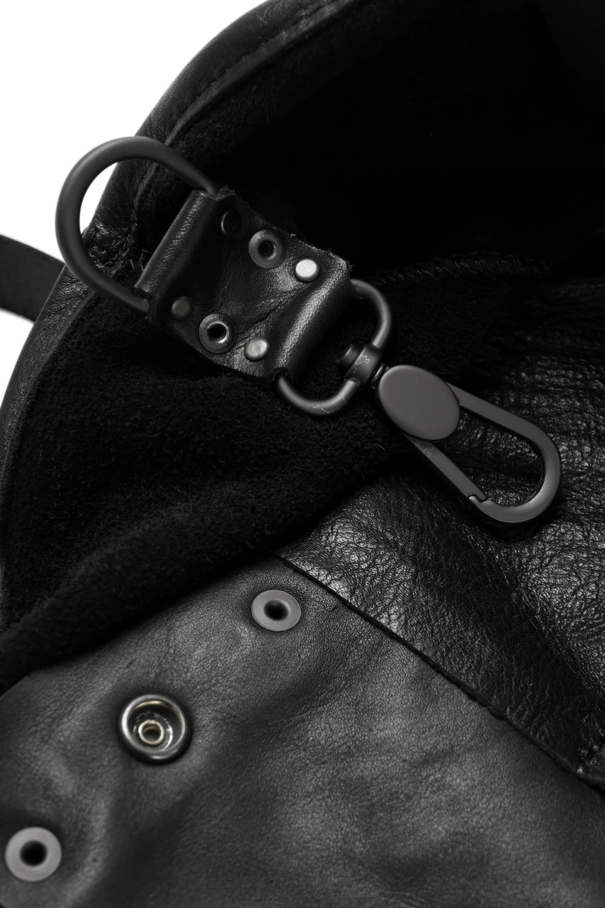 画像をギャラリービューアに読み込む, PAL OFFNER 2WAY BIG SHOULDER BAG / CALF LEATHER (BLACK)