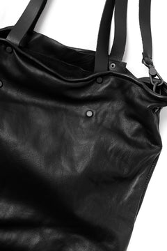 画像をギャラリービューアに読み込む, PAL OFFNER 2WAY BIG SHOULDER BAG / CALF LEATHER (BLACK)