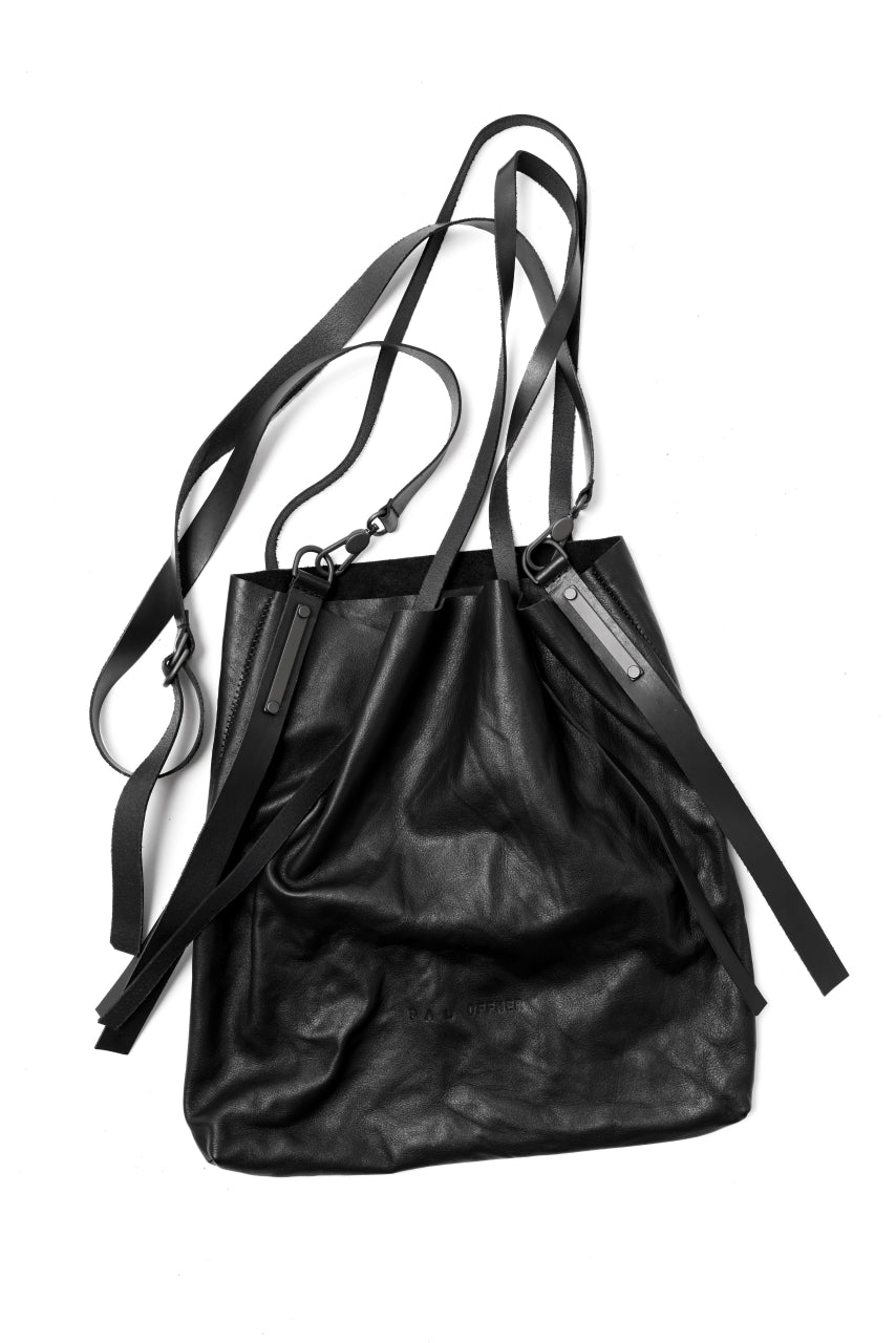 画像をギャラリービューアに読み込む, PAL OFFNER 2WAY EASY TOTE BAG / CALF LEATHER (BLACK)