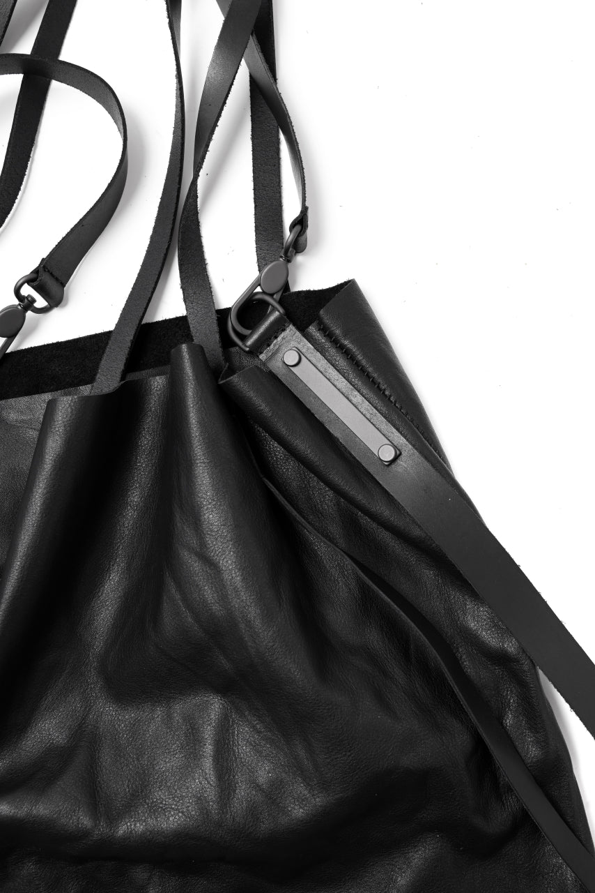 画像をギャラリービューアに読み込む, PAL OFFNER 2WAY EASY TOTE BAG / CALF LEATHER (BLACK)