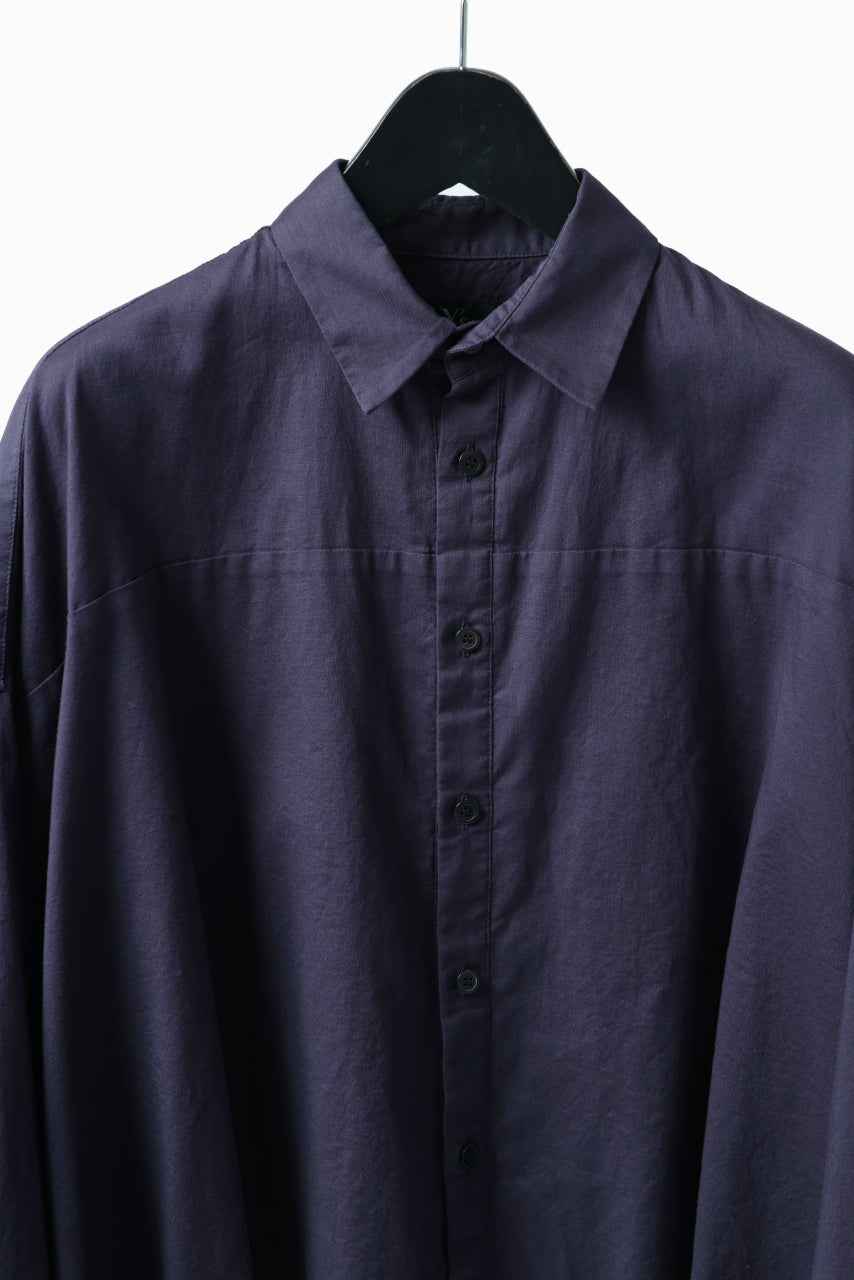 画像をギャラリービューアに読み込む, Y's VOLUMETRIC BLOUSON SHIRT (NAVY)