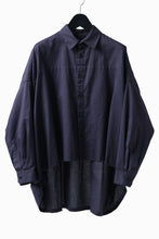 画像をギャラリービューアに読み込む, Y's VOLUMETRIC BLOUSON SHIRT (NAVY)