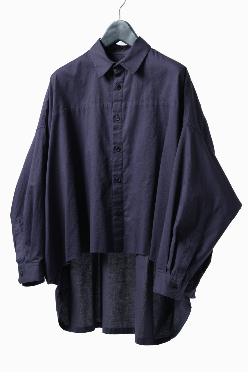 画像をギャラリービューアに読み込む, Y's VOLUMETRIC BLOUSON SHIRT (NAVY)