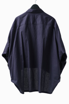 画像をギャラリービューアに読み込む, Y's VOLUMETRIC BLOUSON SHIRT (NAVY)